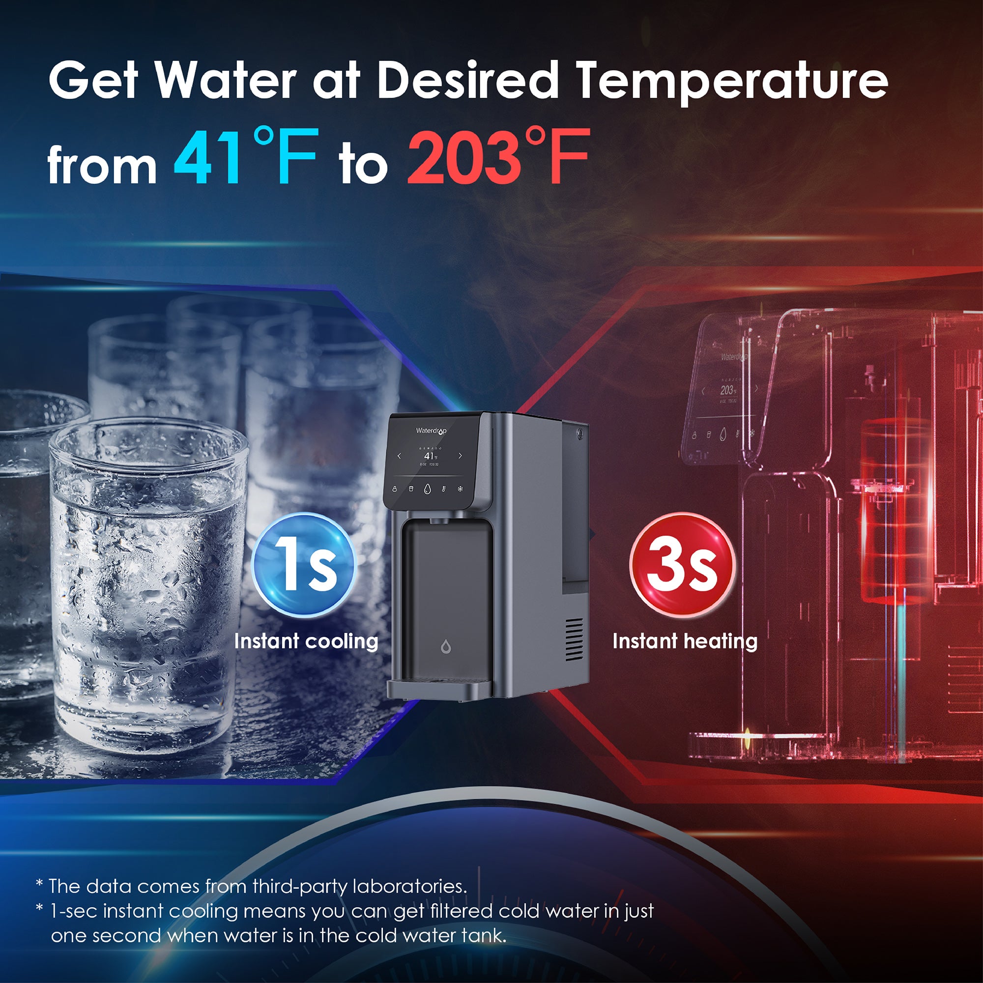 Hot and cold hot sale drinking water dispenser