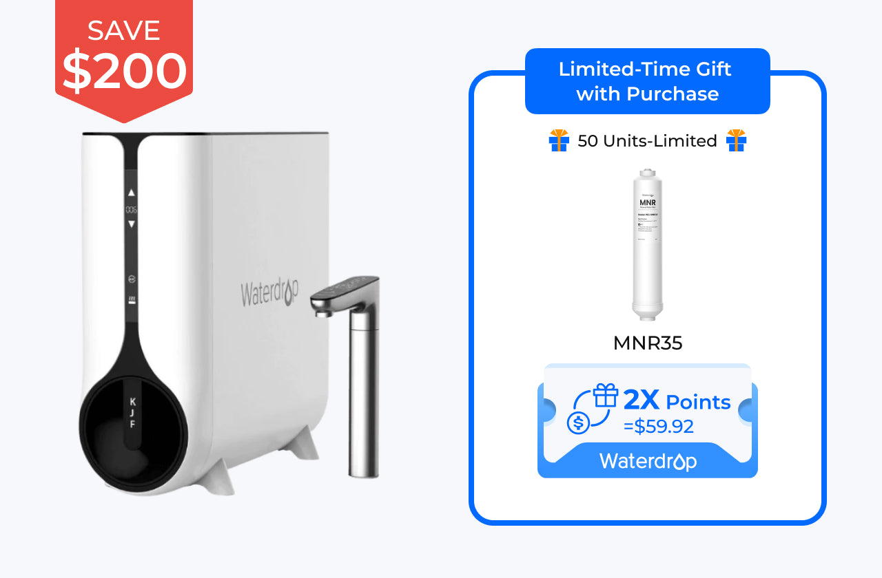 Reverse Osmosis Instant Hot Water Dispenser System - Waterdrop K6