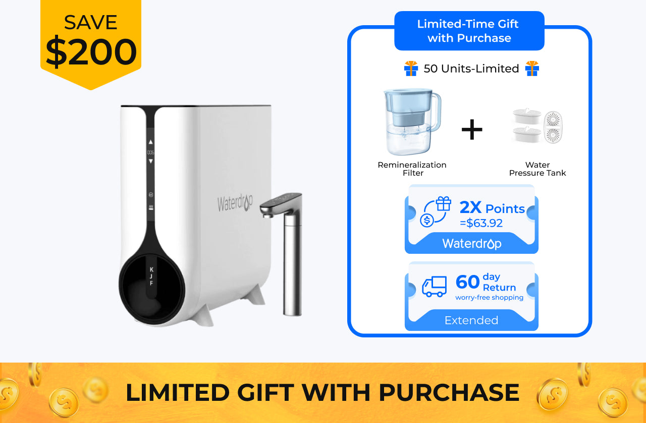 Reverse Osmosis Instant Hot Water Dispenser System - Waterdrop K6